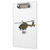 Porte-bloc Illustration de l'hélicoptère de l'armée (Gauche)