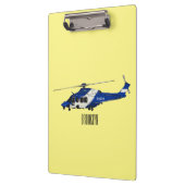 Porte-bloc Illustration de l'hélicoptère de police (Gauche)