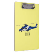 Porte-bloc Illustration de l'hélicoptère de police (Swatch)