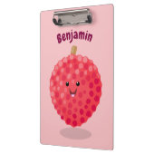 Porte-bloc Illustration de litchee rose mignon (Gauche)