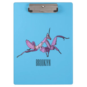 Porte-bloc Illustration de manto orchidée de style cartoon