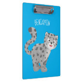 Porte-bloc Illustration de mignon léopard des neiges (Swatch)