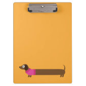 Porte-bloc Illustration de mignonne long Dachshund (Devant)
