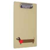 Porte-bloc Illustration de mignons longs Dachshund (Swatch)