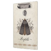 Porte-bloc Illustration de papillon antique (Gauche)