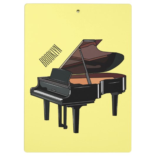 Porte-bloc Illustration de piano (Dos)