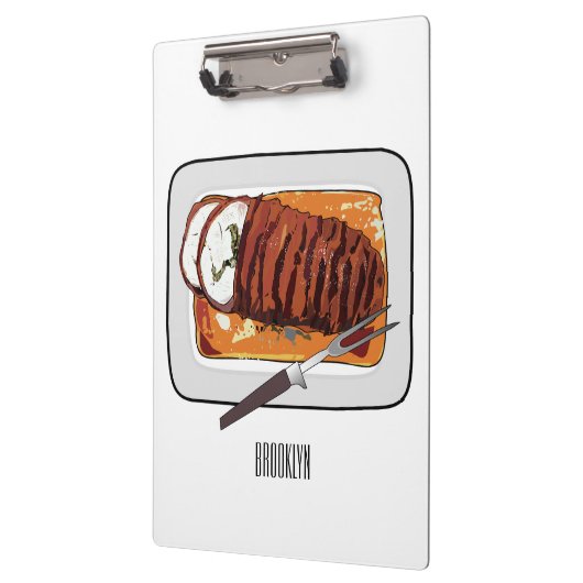 Porte-bloc Illustration de poitrine de dinde rôtie (Gauche)