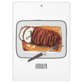 Porte-bloc Illustration de poitrine de dinde rôtie (Dos)