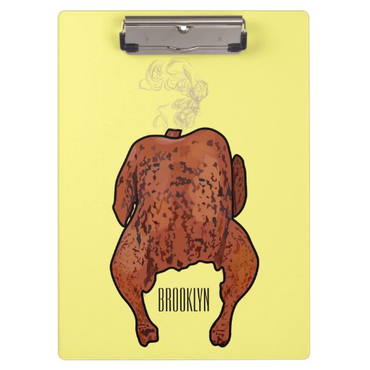 Porte-bloc Illustration de poulet rôti (Devant)