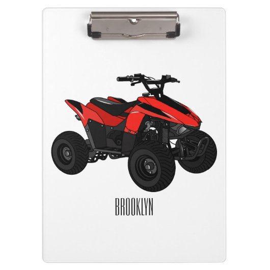 Porte-bloc Illustration de Quad bike atv (Devant)