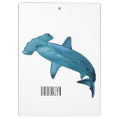 Porte-bloc Illustration de requin marteau (Dos)