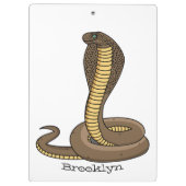 Porte-bloc Illustration de serpent à cobra Brown (Dos)