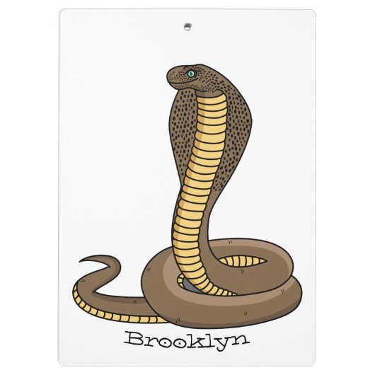 Porte-bloc Illustration de serpent à cobra Brown (Dos)