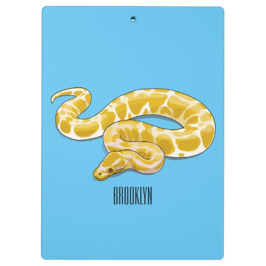 Porte-bloc illustration de serpent python birman de dessin an (Dos)