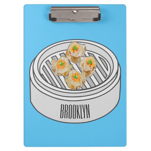 Porte-bloc Illustration de Shumai dim sum (Devant)