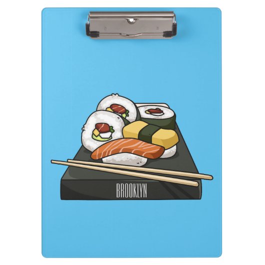 Porte-bloc Illustration de sushi (Devant)