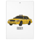 Porte-bloc Illustration de taxi (Dos)