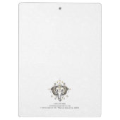 Porte-bloc Illustration de tête d'éléphant tribal (Dos)