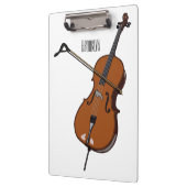 Porte-bloc Illustration de violoncelle (Gauche)
