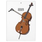 Porte-bloc Illustration de violoncelle (Dos)