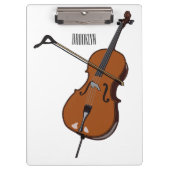 Porte-bloc Illustration de violoncelle (Devant)