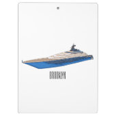 Porte-bloc Illustration de yacht (Dos)