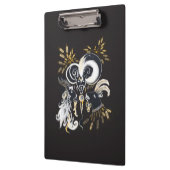 Porte-bloc Illustration d'encre de chèvre noire et blanche (Gauche)