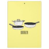 Porte-bloc Illustration des jeux de cuisine (Dos)