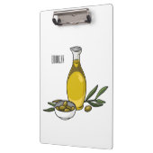 Porte-bloc Illustration d'huile d'olive (Gauche)