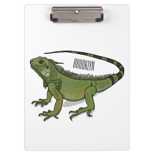 Porte-bloc Illustration d'Iguana (Devant)