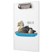 Porte-bloc Illustration d'oiseau de l'eider King (Gauche)