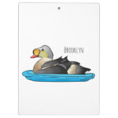 Porte-bloc Illustration d'oiseau de l'eider King (Dos)