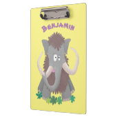 Porte-bloc Illustration drôle de mammouth laineux (Gauche)