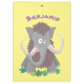 Porte-bloc Illustration drôle de mammouth laineux (Dos)