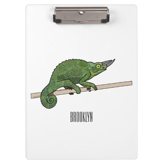 Porte-bloc Illustration du caméléon de Jackson (Devant)