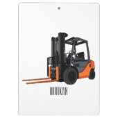 Porte-bloc Illustration du chariot élévateur (Dos)