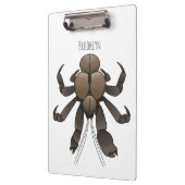 Porte-bloc Illustration du crabe de coco (Gauche)