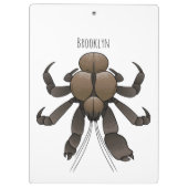Porte-bloc Illustration du crabe de coco (Dos)