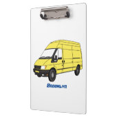 Porte-bloc Illustration du fourgonnette de livraison (Gauche)