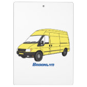 Porte-bloc Illustration du fourgonnette de livraison (Dos)