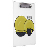 Porte-bloc Illustration du jeu de produits de table (Swatch)