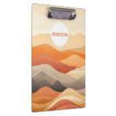 Porte-bloc Illustration du paysage Abstrait du nom personnali (Swatch)