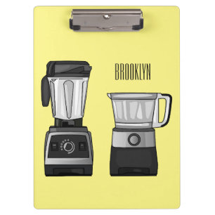 Porte-bloc Illustration du processeur et du mixeur alimentair