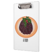Porte-bloc Illustration du pudding de Noël (Gauche)