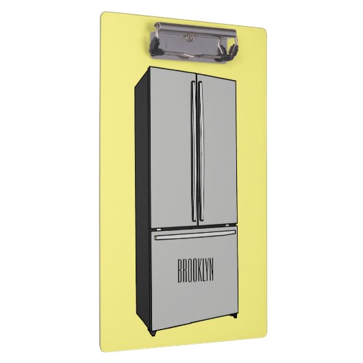 Porte-bloc Illustration du réfrigérateur de porte française (Swatch)