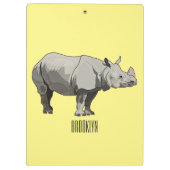 Porte-bloc Illustration du rhinocéros de Javan (Dos)