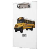 Porte-bloc Illustration d'un autobus scolaire (Gauche)