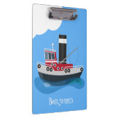 Porte-bloc Illustration d'un bateau à chalutier mignon (Swatch)