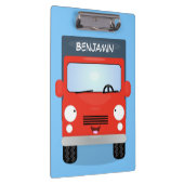 Porte-bloc Illustration d'un camion kawaii rouge mou (Swatch)