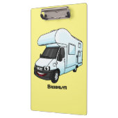 Porte-bloc Illustration d'un campervan heureux (Gauche)